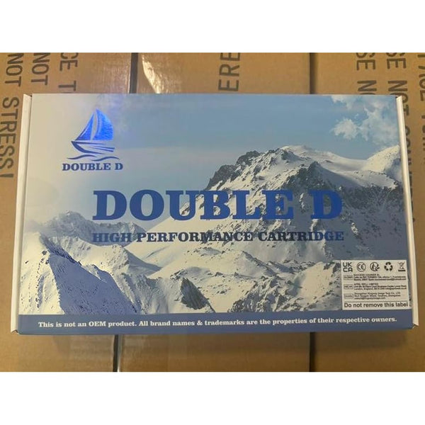 DOUBLE D 712XL Ink Remanufactured Ink Cartridge for HP 712 712XL Ink High Yield for HP DesignJet T650 T630 T230 T210 Studio Plotter Printer (2 Black)