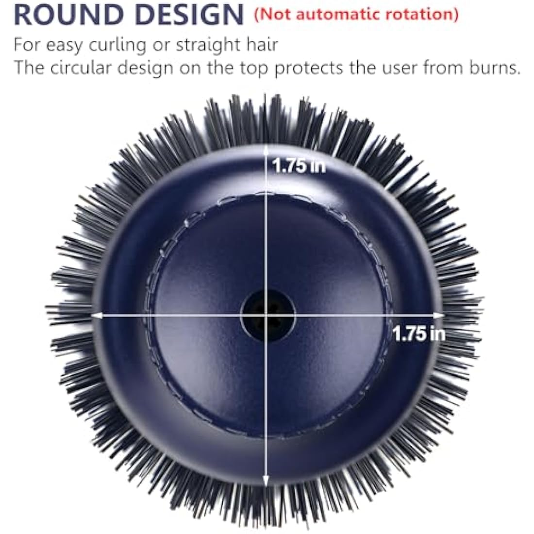 One-Step Hair Dryer Brush, Blow Dry Hair Brush, 4 in 1 Hot Brushes for Hair Styling, Drying, Volumizing, Straighten, Negative Ion Care Hot Air Brush, 1000W, Prussian Blue