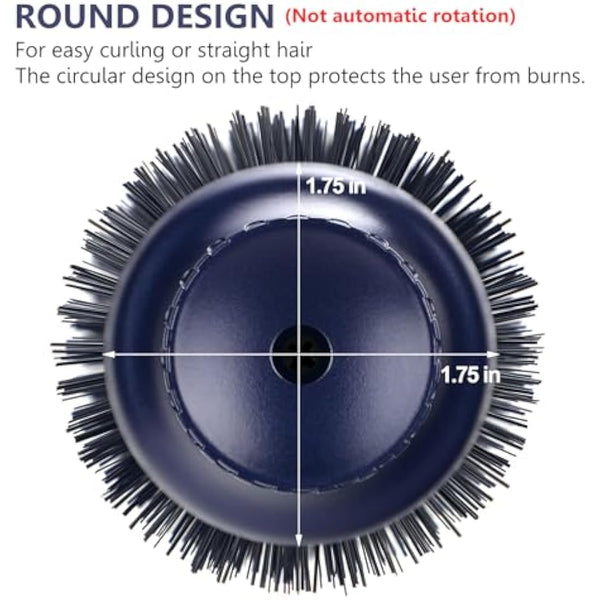 One-Step Hair Dryer Brush, Blow Dry Hair Brush, 4 in 1 Hot Brushes for Hair Styling, Drying, Volumizing, Straighten, Negative Ion Care Hot Air Brush, 1000W, Prussian Blue