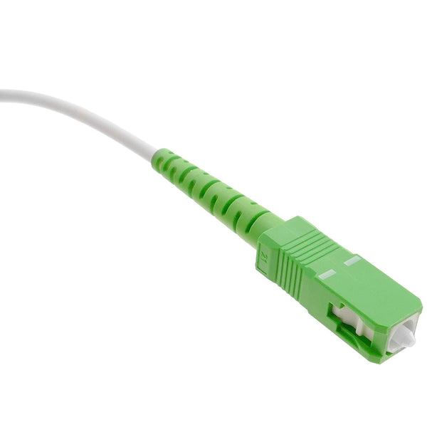 Elfcam® - Fibre Optic Cable (Optic Garter) SC/APC to SC/APC Single-mode Compatible with Orange Livebox, SFR La Box Fibre and Bouygues Telecom Bbox (3M)