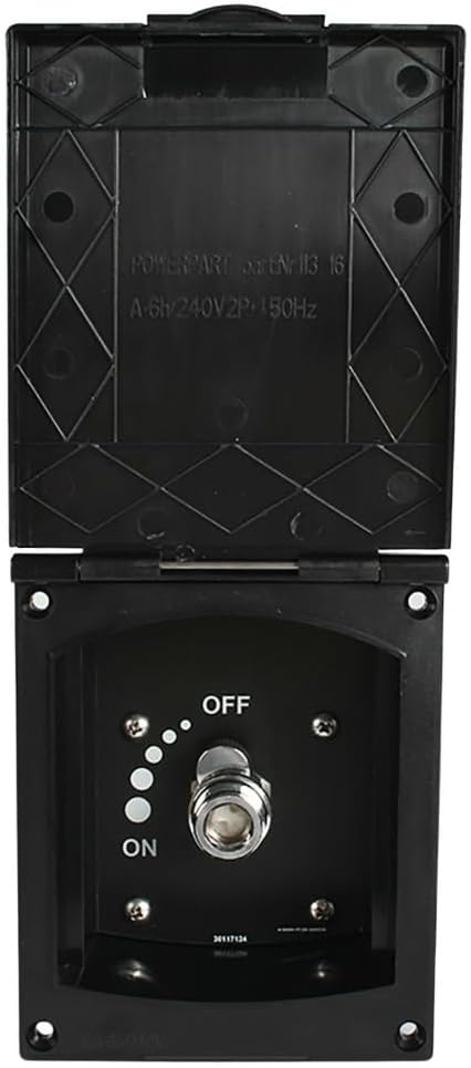 Marvix External Shower Point Water Outlet Socket & Trigger Shower Head Set For Motorhome, Caravan, Campervan, Horsebox