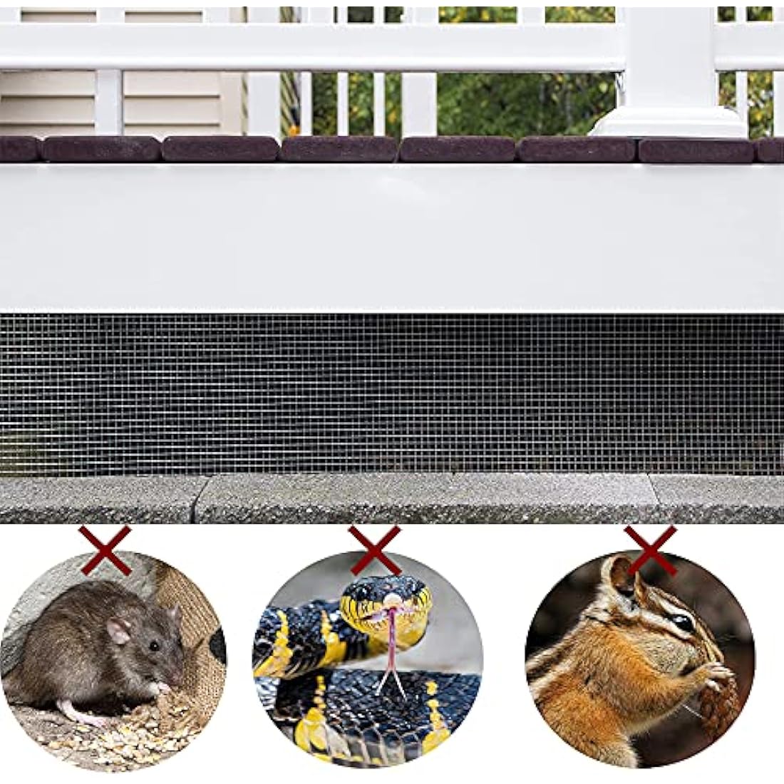 C&Xanadu Rodent Mesh 400mmX6m,Galvanised Wire Mesh Roll,Rat Proof Mesh Sheet,Welded Mesh Panels,Stop & Prevent Mice & Mouse Access