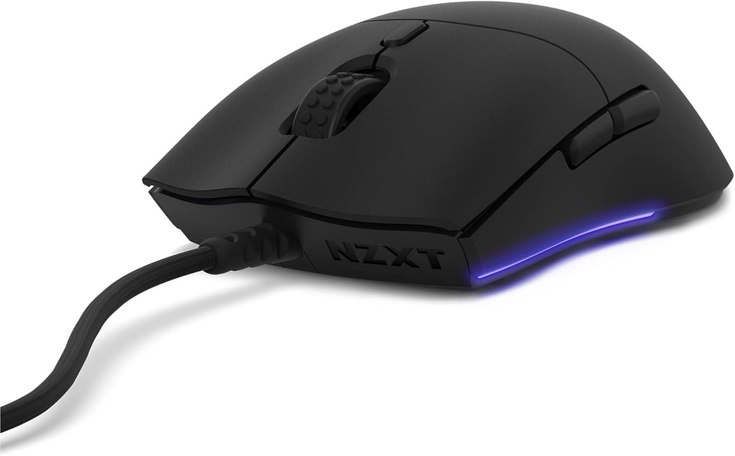 NZXT Lift 2 Ergo | Lightweight Ergonomic Wired Gaming Mouse | Lightweight 61 g Design | 8K Polling Rate | Optical Switches | 26K DPI Optical Sensor | 100% PTFE Feet | Black