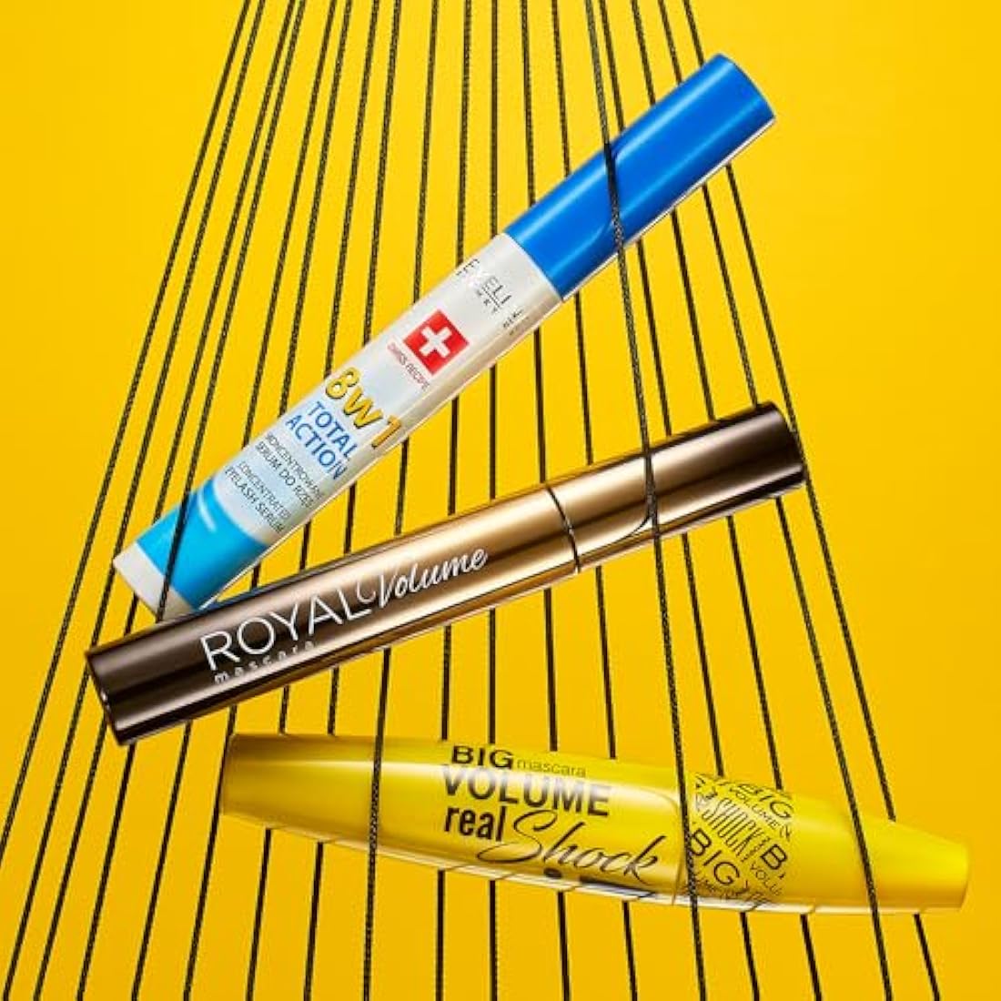 Eveline Cosmetics Lash Therapy Professional Total Action 8-in-1 Concentrated Eyelash Serum with Argan Oil, D-Panthenol & Hyaluronic Acid - Nourishing & Strengthening Formula for Thicker, Fuller Lashes