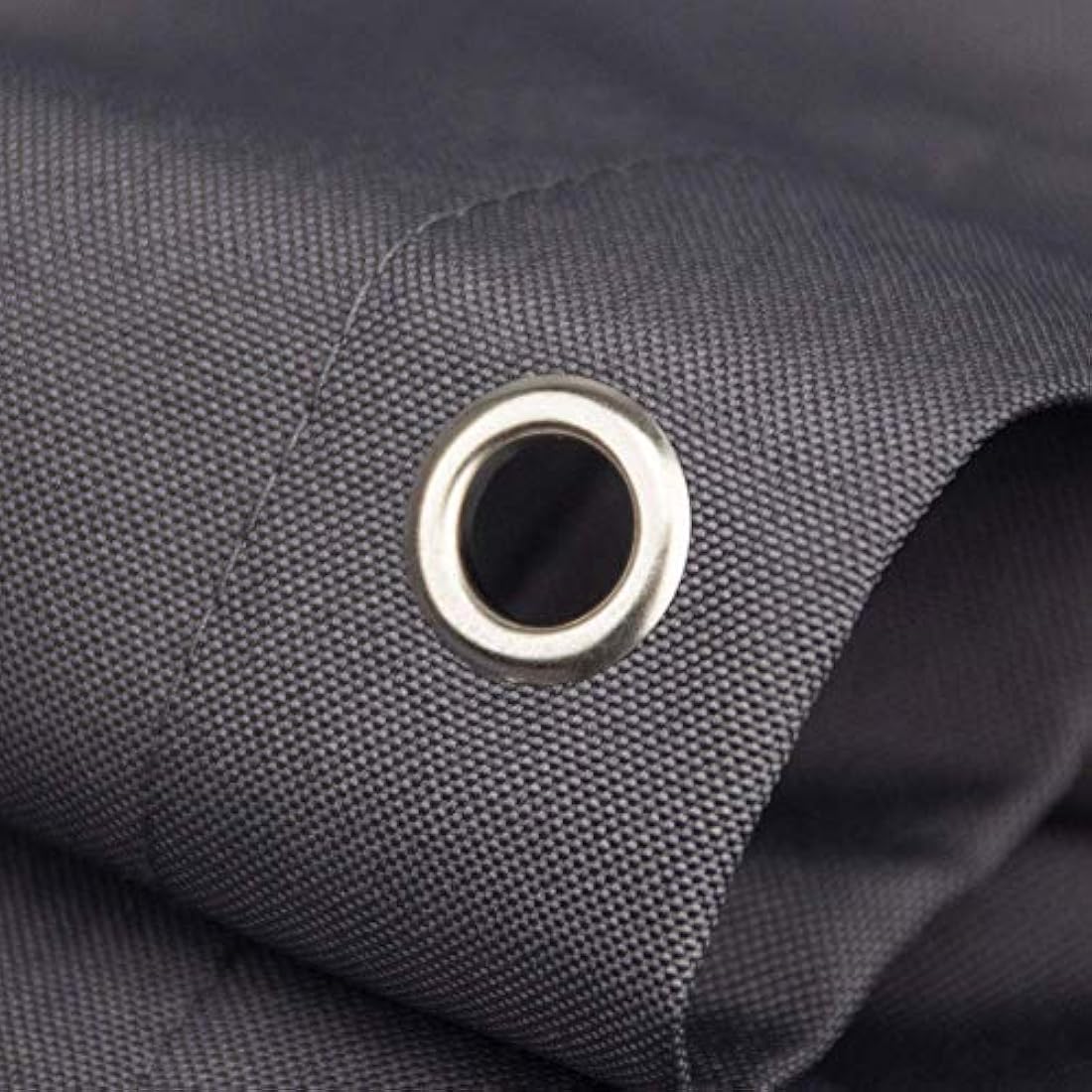 homehold Charcoal Grey Shower Curtain With Hooks, 240cm Wide By 200cm Long Polyester Waterproof Bathroom Curtain