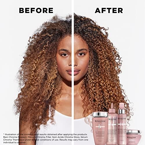Kérastase Chroma Absolu, Anti-Porosity Deep-Filling Hair Mask, For Colour Treated Hair, With Lactic Acid, Masque Chroma Filler, 200ml