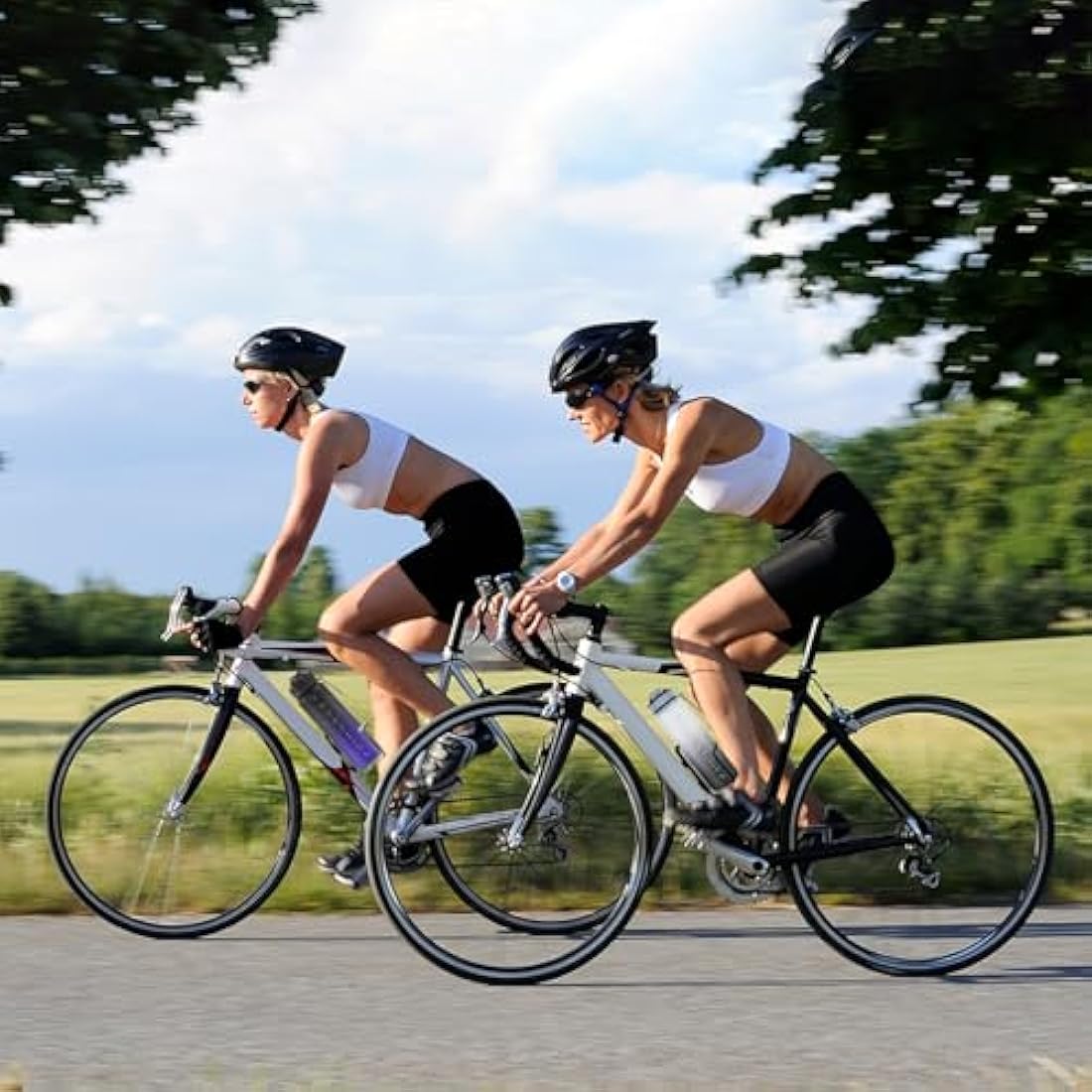 NAVTUE Water Bottle, 1L Sports Water Bottle with Straw, Time Markings, Leak Proof, Tritan BPA free for School, Cycling, Running (1 Bottle)