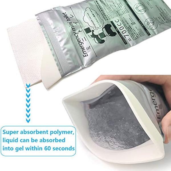 Alled Disposable Urine Bags, 700ml Pee Bags for Camping Travel Outdoor Urinal Toilet Traffic Jam Emergency Portable Car Vomit Bag,Urine Bag Gel for Men Women Kids Children Patient and Pregnant