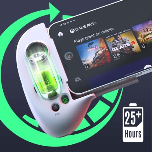 ShanWan Mobile Gaming Controller for Android/iOS, Phone controller for iPhone15, Bluetooth connection, PS Remote Gaming Xbox Cloud Steam Link GeForce NOW MFi Apple Arcade Gaming