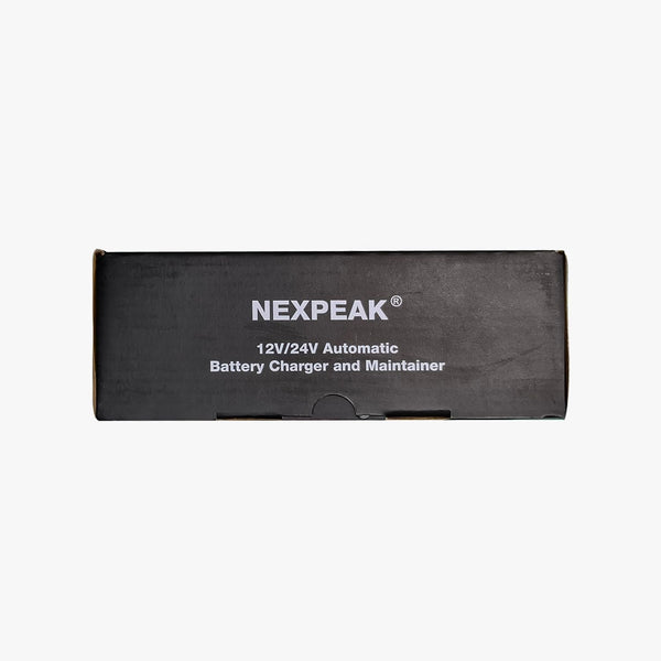 Battery Charger 10A, NEXPEAK 12V 24V LiFePO4 Car Battery Chargers, Automatic Maintainer with Temperature Compensation for Car Motorcycle Truck, AGM, Gel, Wet, SLA