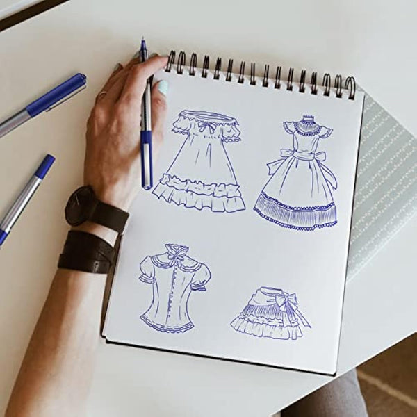 AKARUED Rollerball Pens 16 Pack Blue Gel Pens, 0.5mm Liquid Ink Rollerball Pen, Quick-Drying Ballpoint Pens Writing Pens for Bullet Journal, Notebook. School & Office Accessories for Students Adults