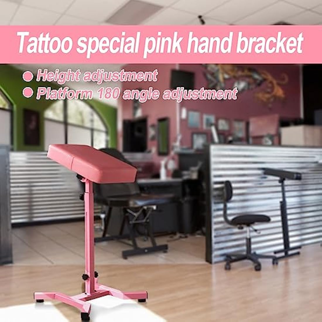 Adjustable Tattoo Armrest Professional Workstation with Detachable Sponge Pad for Tattooing TA226