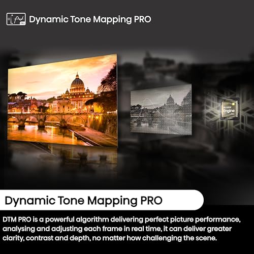 Hisense 55 Inch 4K Mini-LED TV 55U6NQTUK - Quantum Dot Colour, Dolby Vision Atmos, Hi-View Engine, FilmMaker Mode, Vidaa OS with Voice Control, Freely, Youtube, Netflix and Disney+ (2024 Model)