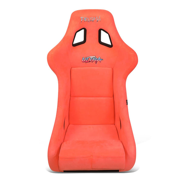 NRG Innovations NRG-FRP-302BK-ULTRA Universal Fixed Back Bucket Racing Seat for 6-Point Harnesses, Size L, Black Cover, Black -ULTRA, 24" W X 36" H X 18" D