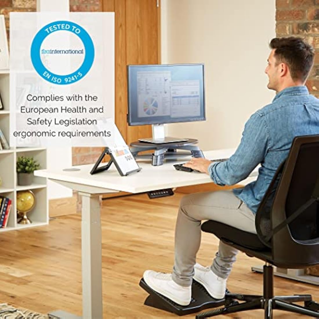 Fellowes Compact Rotating Height Adjustable Monitor Stand