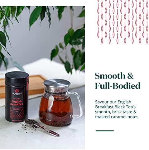 English Breakfast Tea Loose Leaf - Sri Lankan Ceylon Tea Leaves with Full-Bodied Briskness & Warm, Toasted Caramel Notes - Easy to Brew Black Tea by The Tea Makers of London 1Kg