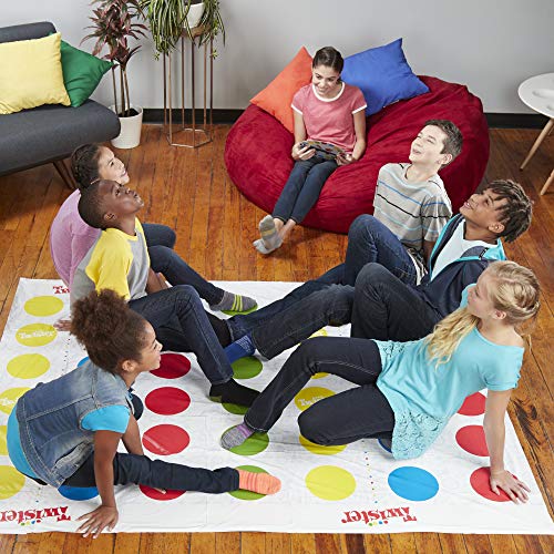 Hasbro Gaming Twister Ultimate: Bigger Mat, More Coloured Spots, Family, Kids Party Game Age 6+; Compatible with Alexa (Amazon Exclusive)