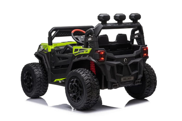 RZR Turbo UTV-MX-ii *2 SEATER* 24V 4x Motors 4x4 Electric Kids Ride On Car (White)