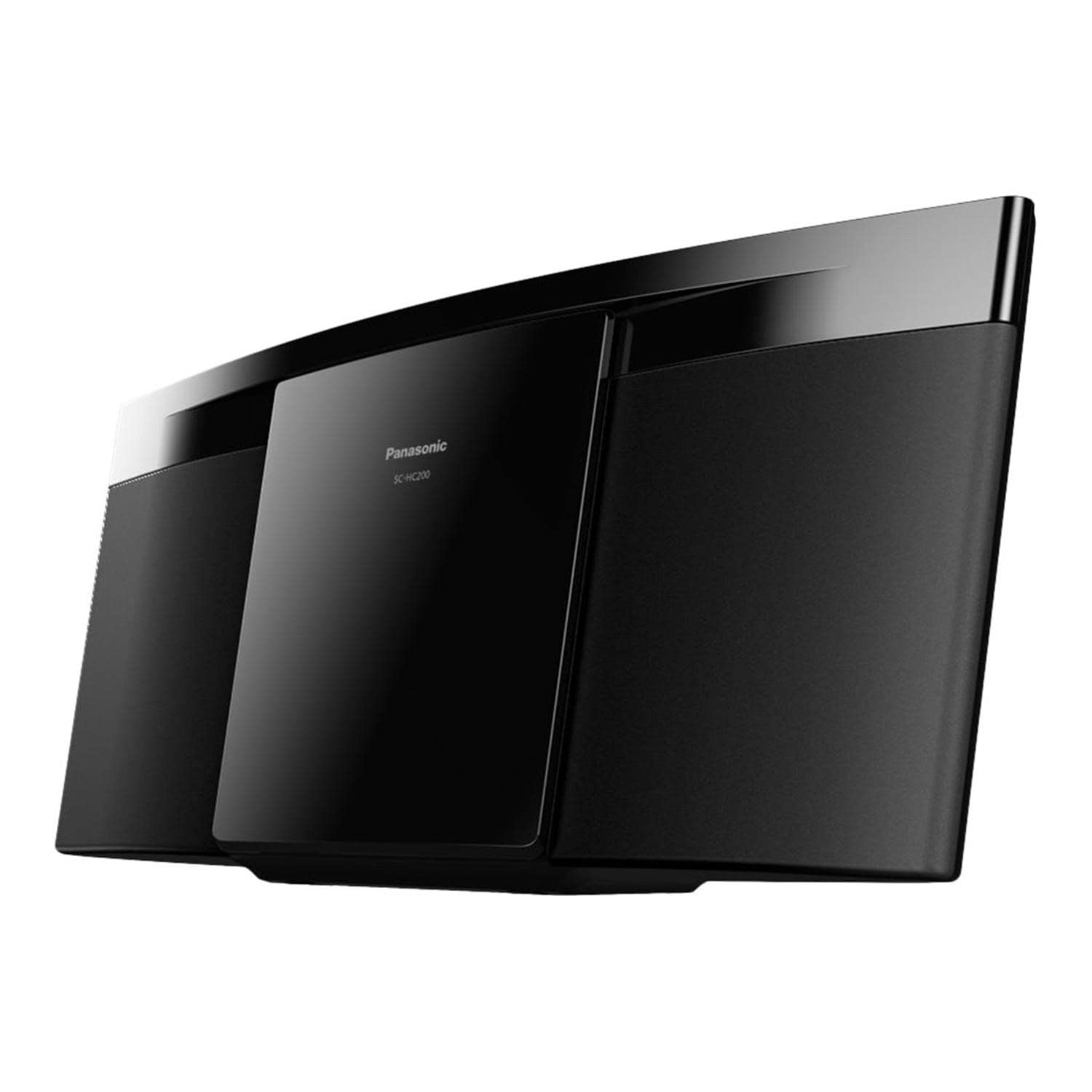 Panasonic SC-HC200EB-K Modern HiFi System with FM Radio, 20W Speaker and CD Player, Bluetooth, USB playback, Black