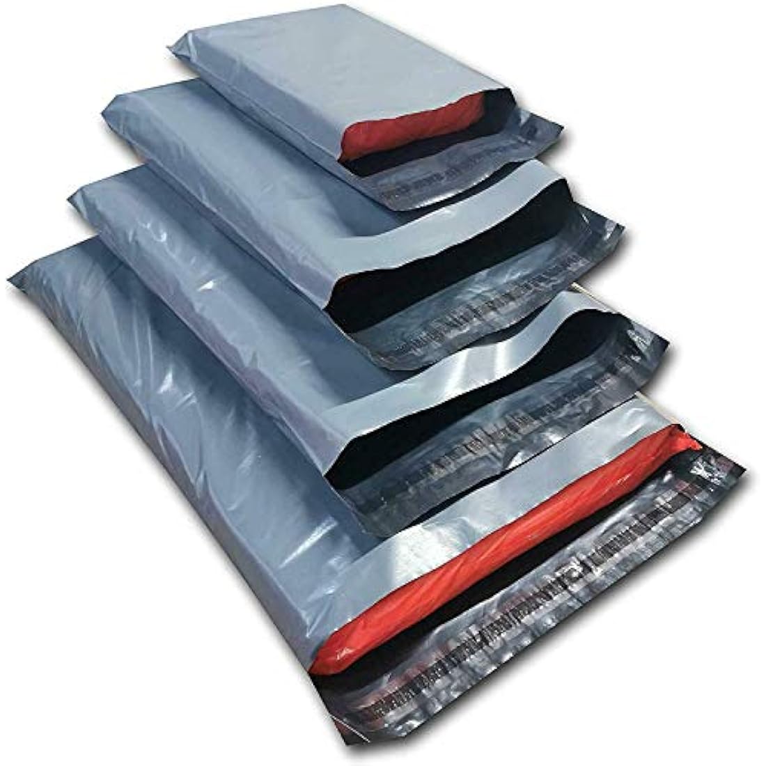 Diamond Packaging 100 Mixed Grey Plastic Mailing Mail Post Postage Bags