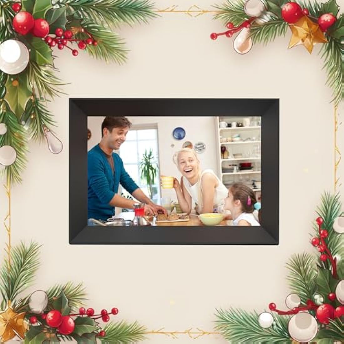 Frameo 10.1 Inch WiFi Digital Photo Frame, 1280 x 800 HD IPS Touch Screen, 32GB Memory, Auto Rotate, Wall Mountable Share Moments Instantly via Frameo App from Anywhere