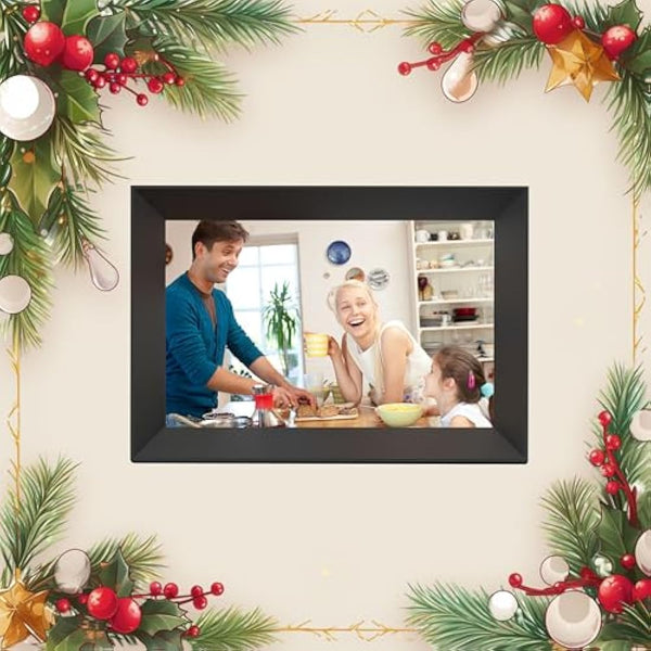 Frameo 10.1 Inch WiFi Digital Photo Frame, 1280 x 800 HD IPS Touch Screen, 32GB Memory, Auto Rotate, Wall Mountable Share Moments Instantly via Frameo App from Anywhere