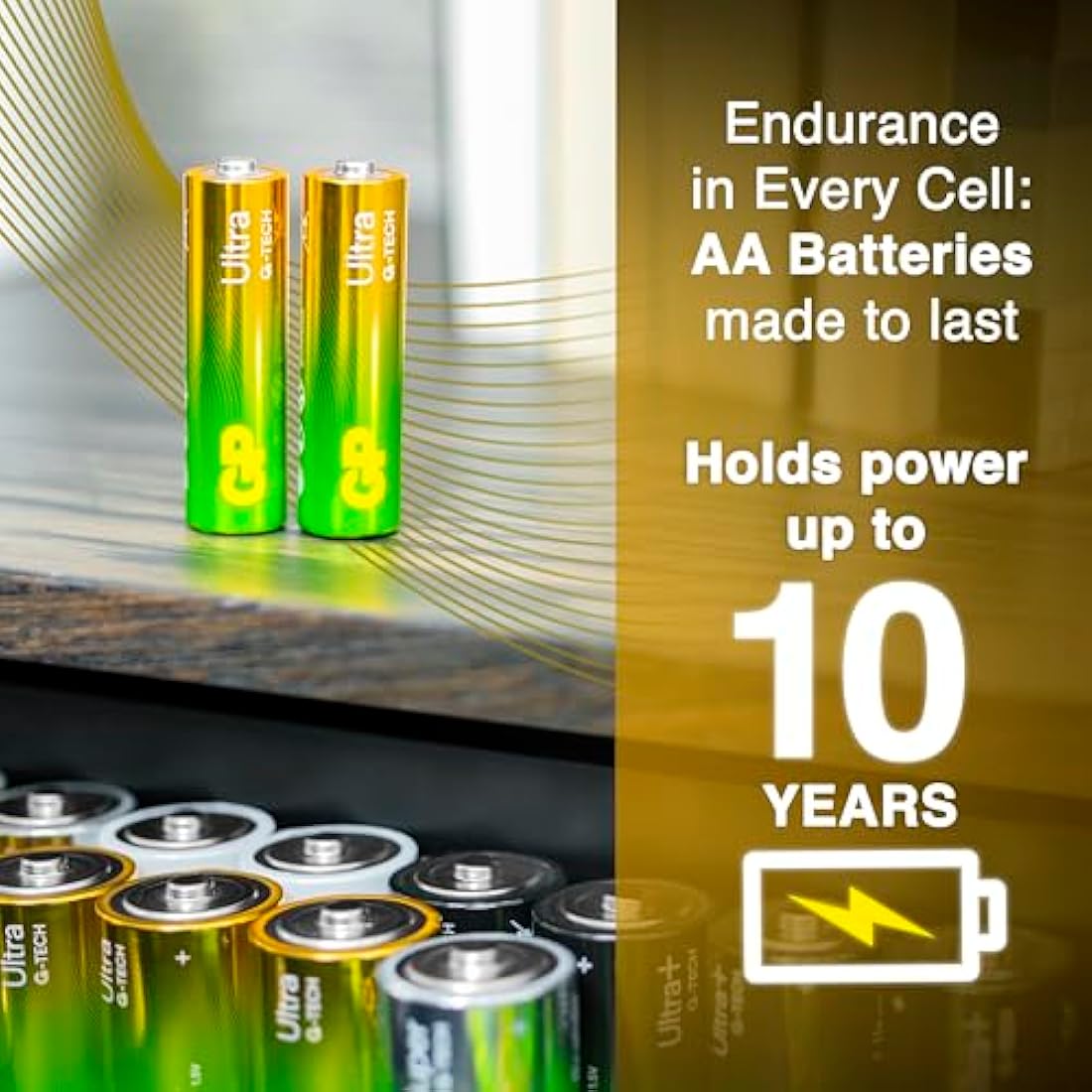 AA Batteries pack of 80 by GP AA Batteries Ultra Alkaline - 10 year shelf life, ideal for everyday hungry devices, long lasting power, anti-leakage technology | also known as LR06, MN1500, 15A, AM3