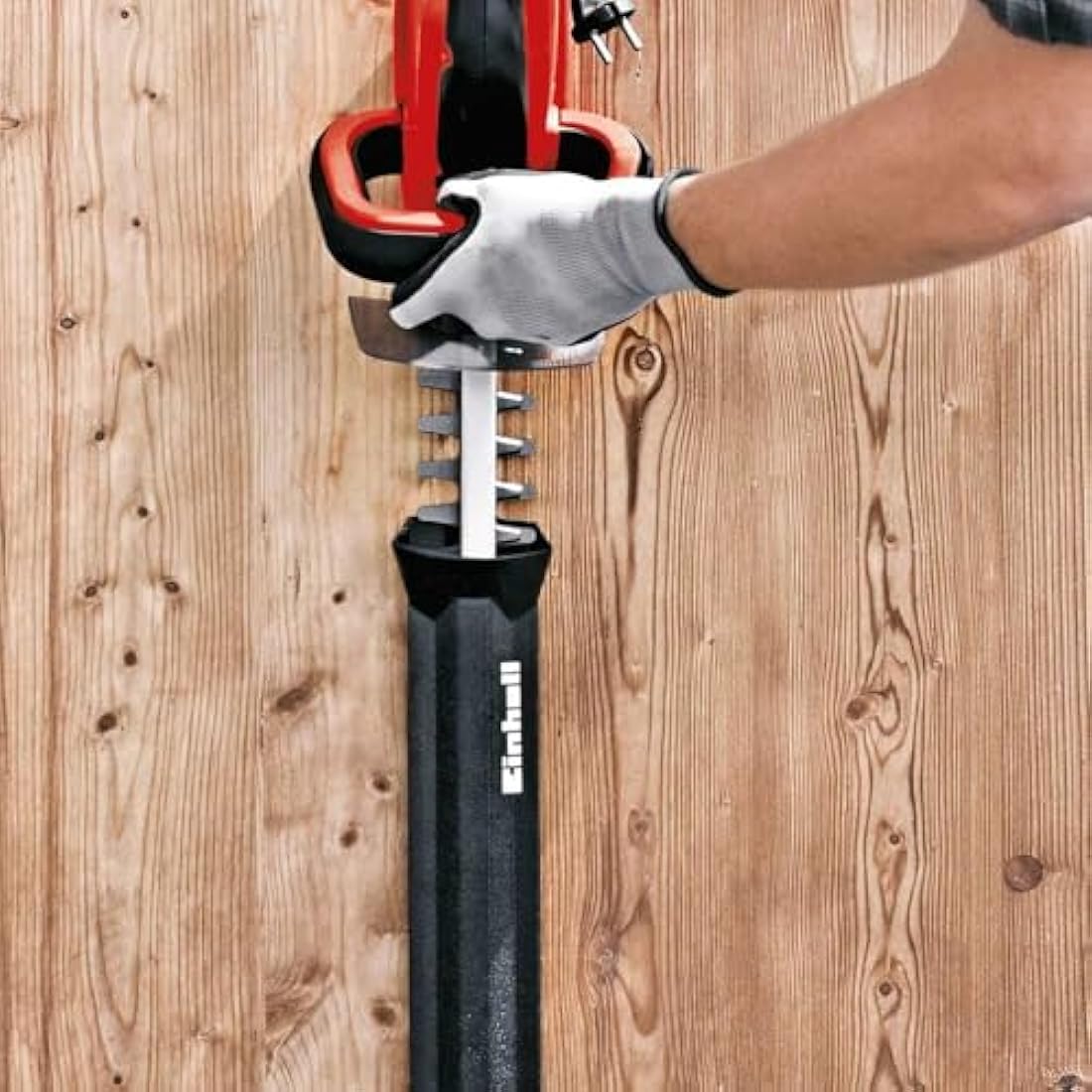 Einhell 45cm (18 Inch) Electric Hedge Trimmer - Laser-Cut Diamond-Ground Steel Blades with 12mm Cutting Thickness - GH-EH 4245 Lightweight Hedge Cutter, Powerful, Safe and Easy to Use 3403461