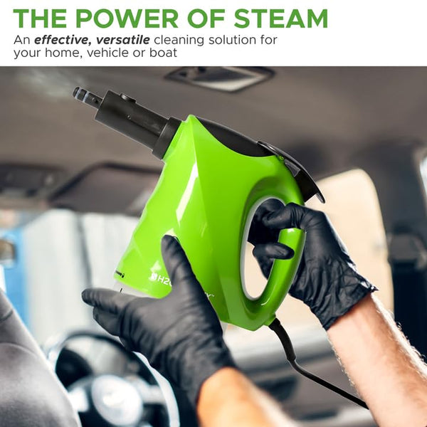 H2O X5 - Steam Mop - 5 in 1 Steam Cleaner (Green Handheld)