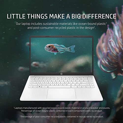 HP 14" Laptop, Intel Core i5-1235U Processor, 8 GB RAM, 512 GB SSD, Intel Iris Xe Graphics, FHD Display, Up to 8hrs battery, Win 11, Dual Speakers, Natural Silver, 14s-dq5005sa