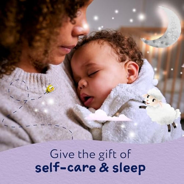 Childs Farm Mum and Baby Sweet Dreams Gift Set | 3-Step Sleep Routine for Baby, De-Stress Shower Oil & Body Butter for Mum | Vegan & Cruelty-Free | Ideal Gift for Baby Shower & New Mums