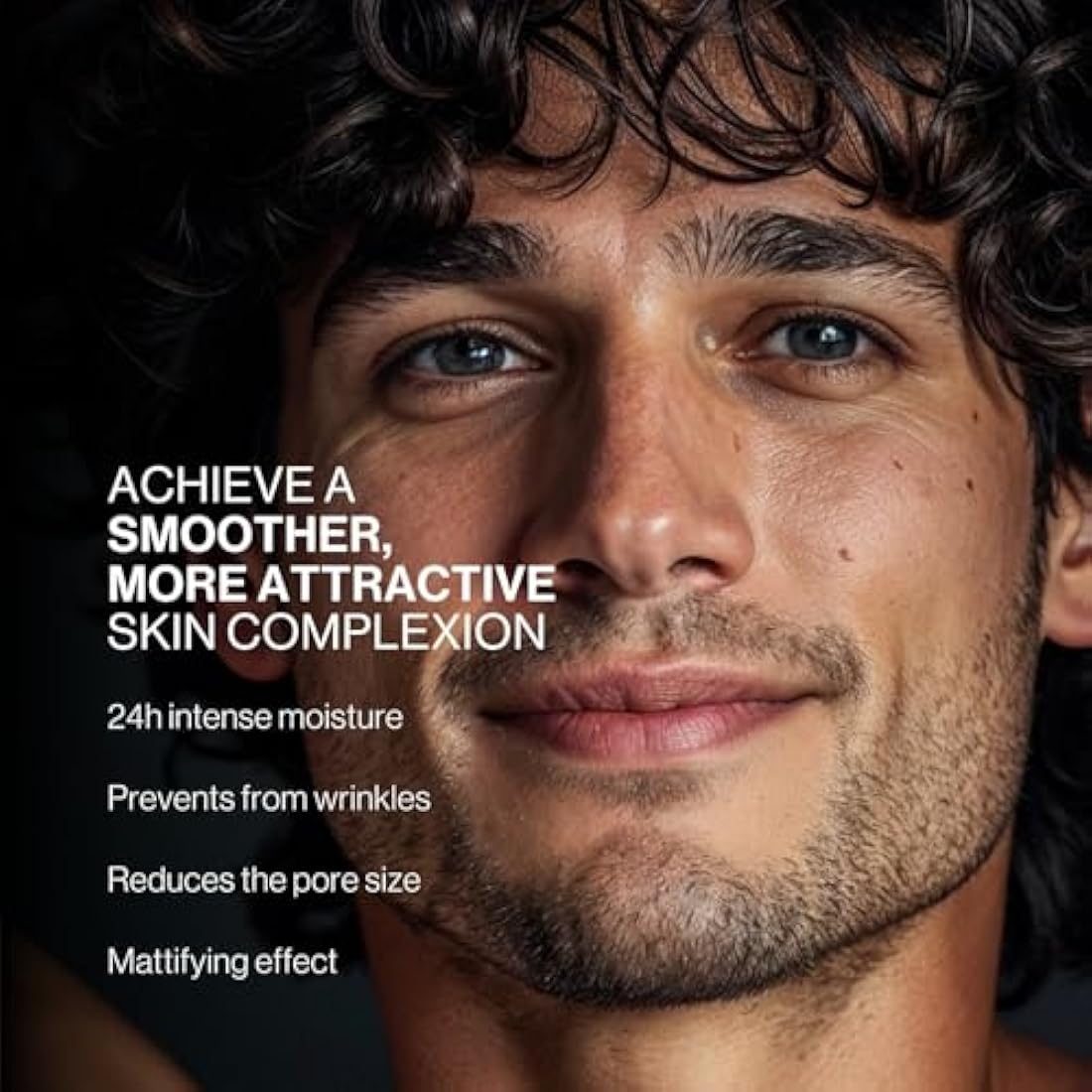 JUNGKRAUT Alpine Performance Face Fluid for men 1x50ml, natural face cream with hyaluronic acid, anti-aging, intense moisture, ultra-light, quickly absorbed, never greasy, made in the Swiss Alps