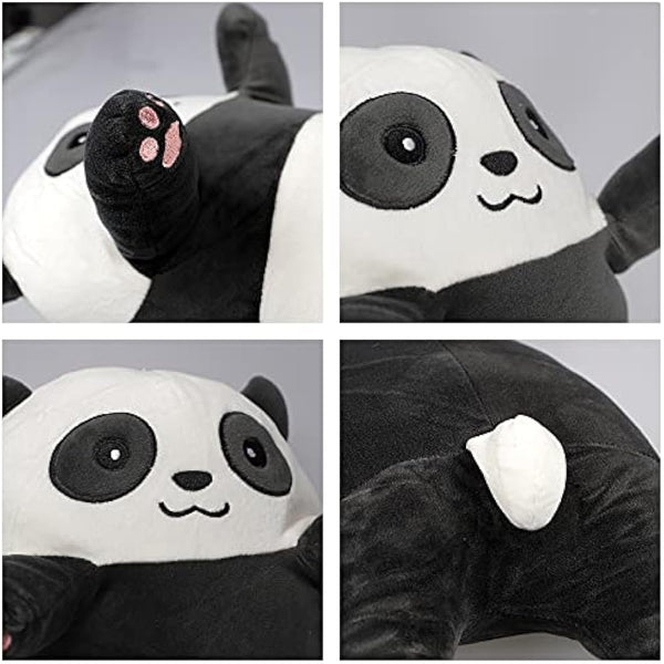 IPENNY 28inch Long Cute Panda Doll Plush Cuddly Toy Sleep Pillow Super Soft Stuffed Animals Toy Kids Gift for Valentines Girlfriend