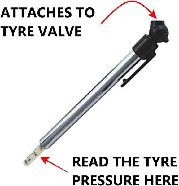 AA Tyre Safety Kit for Cars AA1146 - 2 Gauges for Tread Depth and Tyre Pressure Plus 4 Dust Caps, Green