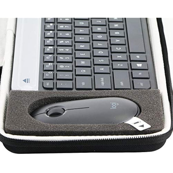 Khanka Hard Travel Case For Logitech MK470 Slim Wireless Keyboard and Mouse Combo. (Case only)