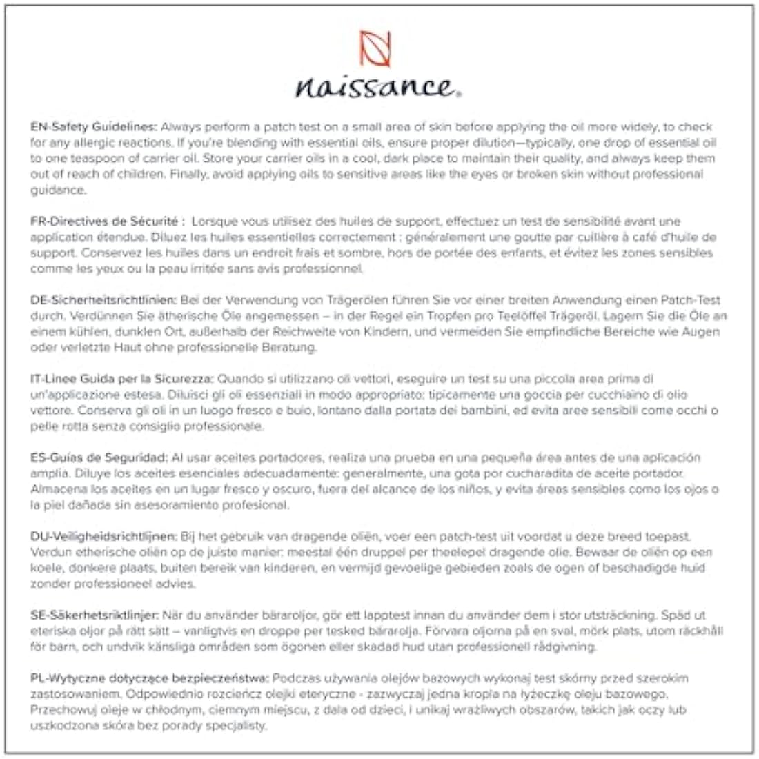 Naissance Organic Liquid Fractionated Coconut Oil (No. 218) - 870ml - for Skin, Hair, Lip Gloss, Beauty Recipes, Massage, Cuticles - MCT Oil