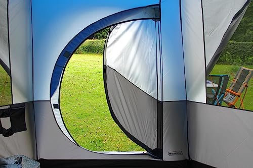 Coleman Tent Octagon, 6 Man Festival Dome Tent, 6 Person Family Camping Tent with 360° Panoramic View, Stable Steel Pole Construction, Sewn-in Groundsheet, 100 Percent Waterproof