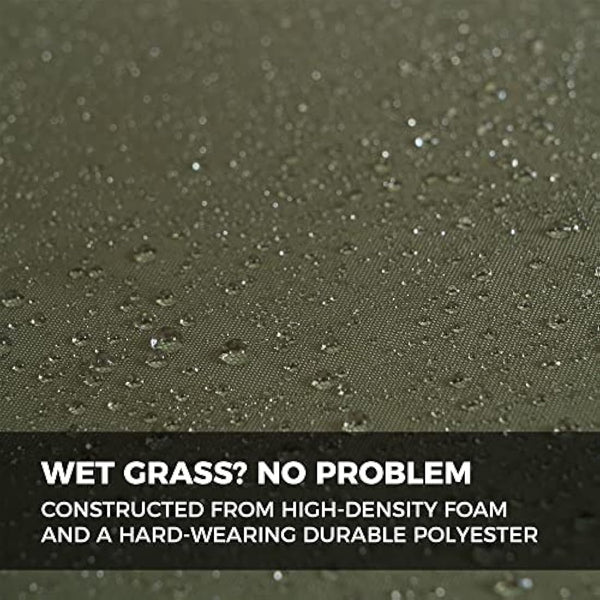 Highlander Outdoor Sit Mat - Portable Seat - Lightweight with Back Support and Pocket - Perfect as a Picnic Chair, Stadium Seat, Beach Chair, or Festival Chair