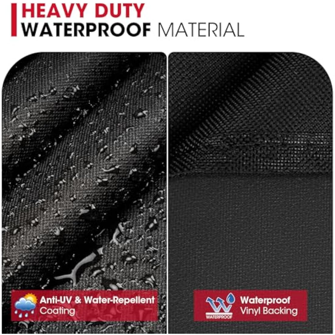 Unicook Heavy Duty Waterproof Wood Pellet Grill Cover, Full Length Gasgrill Cover, Fade and UV Resistant Material, Compatible with Traeger 22 Series Pellet Grill and More, Black