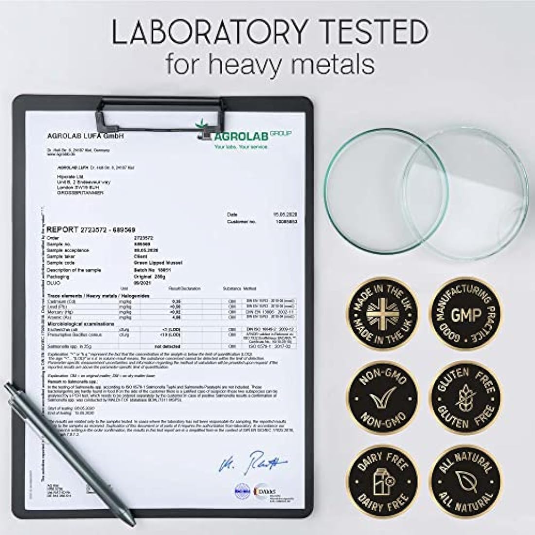 Green Lipped Mussel for Humans & Dogs - New Zealand Green Lipped Mussel Capsules 1000mg - High Strength Joint & Mobility Supplement with Omega 3-100% Pure Powder - 90 Tablets - Made in The UK