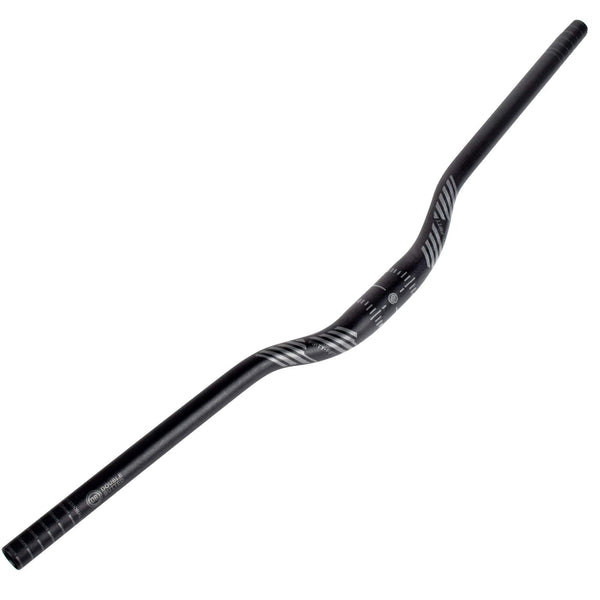 FIFTY-FIFTY Mountain Bike Riser Handlebar, Aluminum Alloy MTB Handlebar, 31.8mm Diameter, 780mm Wide Bicycle Bar (Black, 35mm Rise)