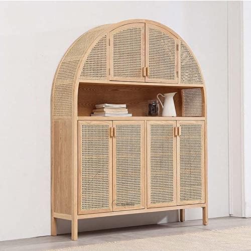 maxant Hessian Fabric Roll, Rattan Cane Webbing, Pressed Sheet, Woven for Furniture, Chair, Cabinet, Ceiling, Basket, Caning Material DIY Supplies (35 * 200cm), Brown