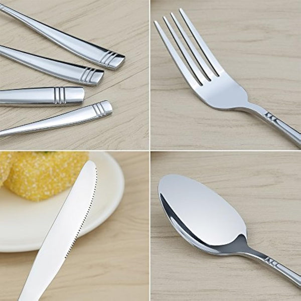 Dynko 48 Pieces Stainless Steel Cutlery Set, Service for 12 Persons