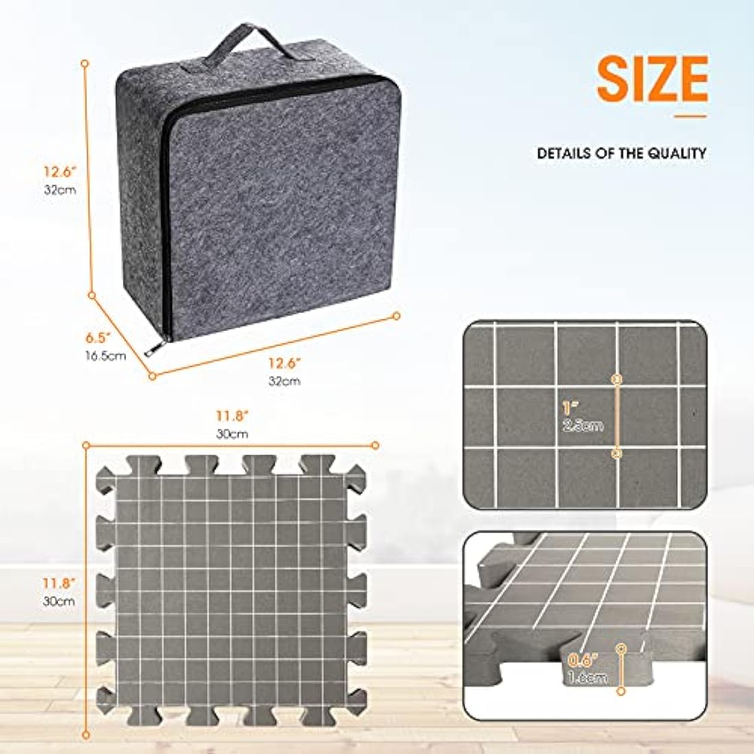 Mardili Blocking Mats for Knitting[9-Pack], Extra Thick Blocking Boards with Grids for Crochet Projects or Needlepoint, Knitting Mats with 100 T-pins and A Cork for Storing T-pins