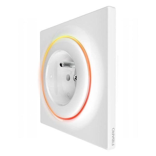 Fibaro Walli Outlet Type E/Z-Wave Plus Intelligent Socket, Smart Outlet, FGWOE-011 , White