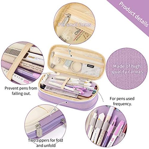 EASTHILL Big Capacity Pencil Pen Case Office College School Large Storage High Capacity Bag Pouch Holder Box Organizer