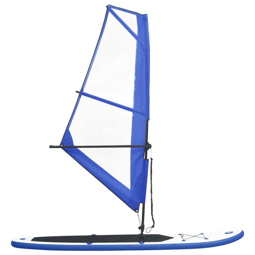 Inflatable Stand Up Paddleboard with Sail Set SUPs Board Surfboard vidaXL