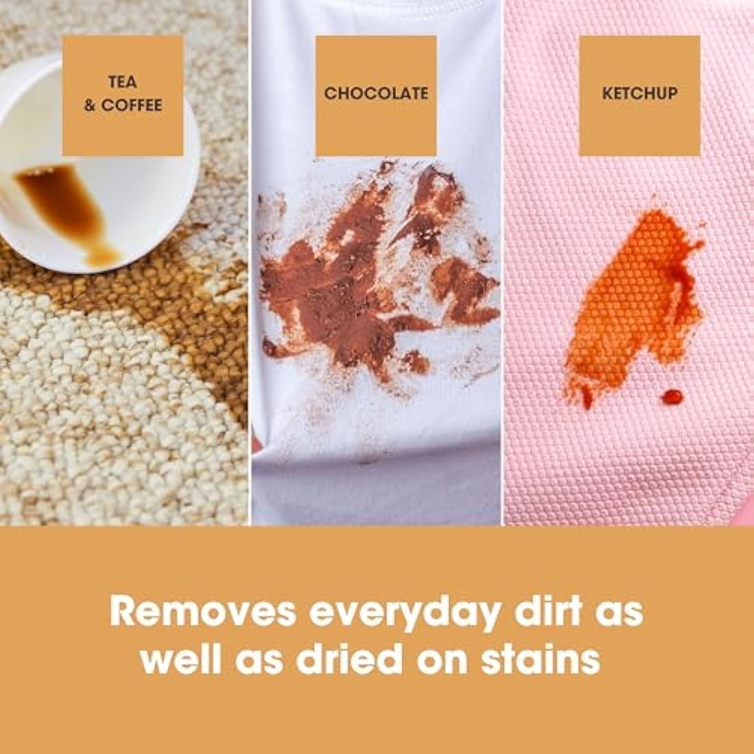 Furniture Clinic Carpet & Upholstery Cleaner Spray - Carpet Cleaner Solution for All Fabrics, Textiles & Carpets - Stain Remover - Natural Plant Based - Safe to Use On Silk & Wool (500ml)