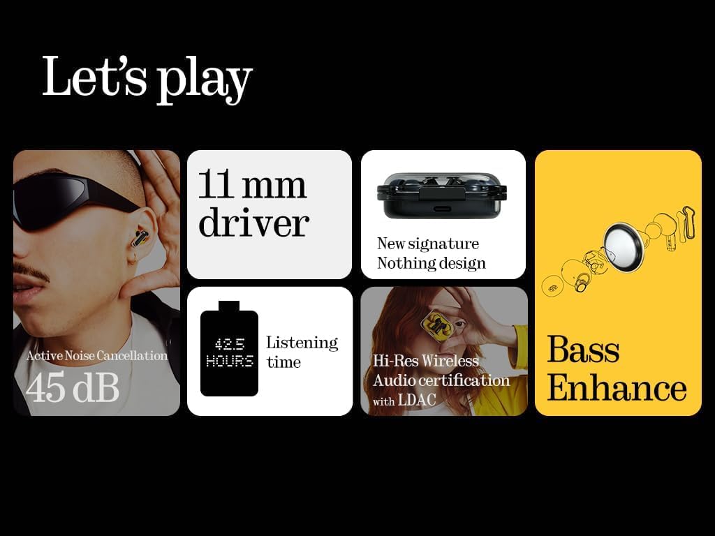 Nothing Phone (3a) 128 GB - mobile phone with 32 MP front camera, 30x ultra zoom - White + Nothing Ear (a) White