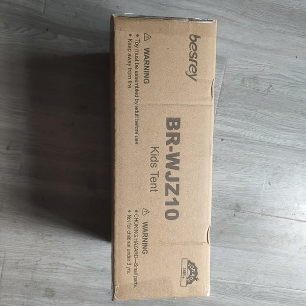 besrey Kids Play Tent Playhouse for Indoor & Outdoor – Spacious Design with Windows, Christmas Tree Flag & Lights Included